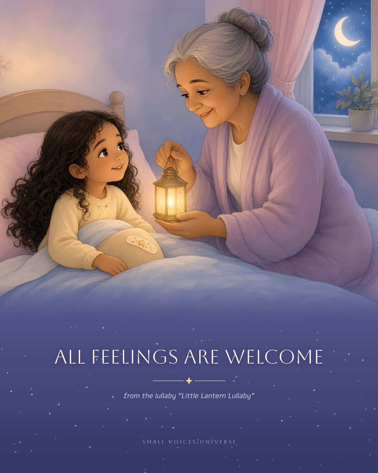 Little Lantern Lullaby wall art print